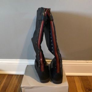 Tall extra wide calf boot